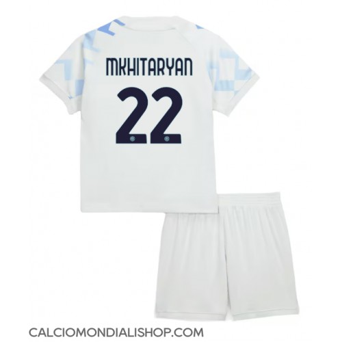 Maglie da calcio Inter Milan Henrikh Mkhitaryan #22 Seconda Maglia Bambino 2025-26 Manica Corta (+ Pantaloni corti)